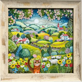 Nový originál "Je tu krásně".. malovala jsem dlouho, pomalinku a moc ráda..( a tisky budou:-).. Velikost je i s rámem 48 x...