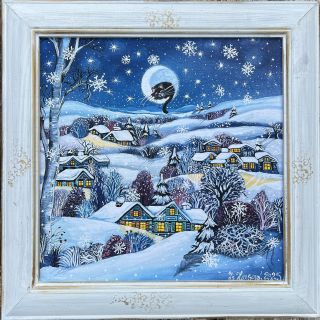 Zimní pohádka ve všech velikostech už je vystavený.. rámeček můžete vybrat napište prosím k objednávce do kolonky zpráva k...